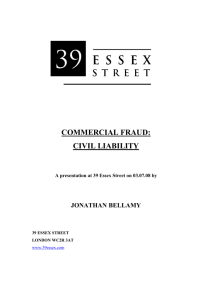 commercial fraud: civil liability