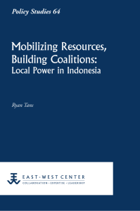 Mobilizing Resources, Building Coalitions: Local - East