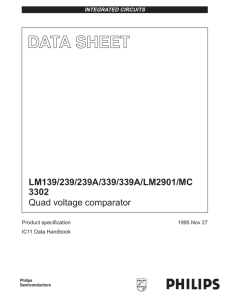 LM139/239/239A/339/339A/LM2901/MC 3302 Quad voltage