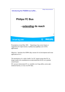 Philips I2C Bus - extending its reach