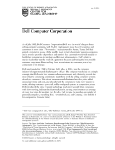 Dell Computer Corporation - Tuck