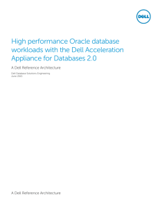 High performance Oracle database workloads with the Dell