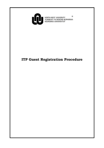ITP Guest Registration Procedure
