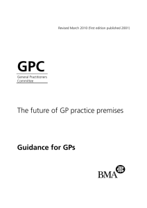 The future of GP practice premises Guidance for GPs
