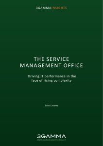THE SERVICE MANAGEMENT OFFICE