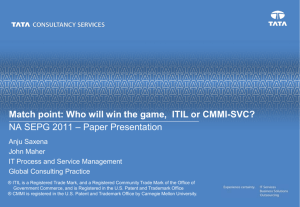 TCS IT Service Management Capabilities