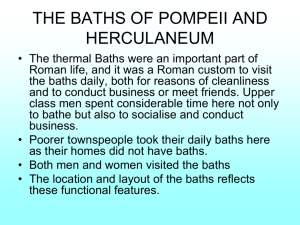 ppt:The baths of Pompeii and Herculaneum