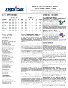 Weekly Release - American Athletic Conference