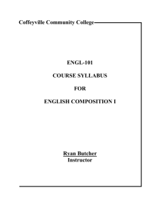 ENGL-101: English Composition I