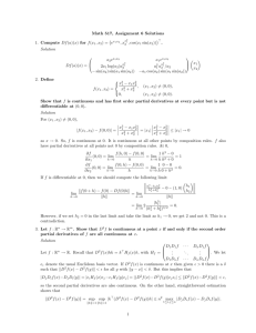 Math 517, Assignment 6 Solutions 1. Compute Df(a)(x) for f(x1,x2