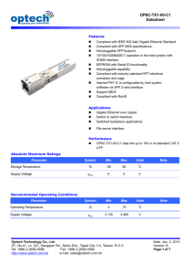 OP6C-TX1-00-C1 Datasheet - Optech Technology Co., Ltd.