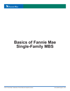 FannieMae: Basics of Fannie Mae Single