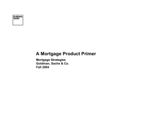 A Mortgage Product Primer - Department of Applied Mathematics