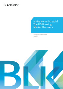 In the Home Stretch? The US Housing Market Recovery