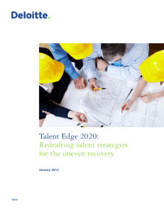 Talent Edge 2020: Redrafting talent strategies for the uneven recovery