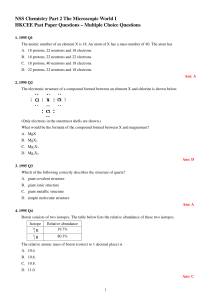 NSS Chemistry Part 2 The Microscopic W HKCEE Past Paper