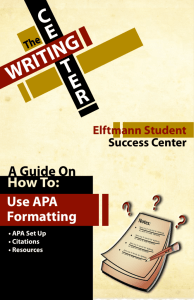 Use APA Formatting - Dunwoody College of Technology