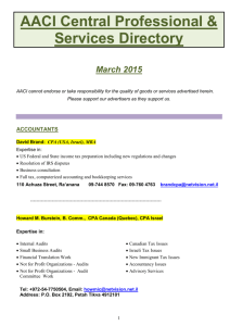 AACI Central Professional and Services Directory