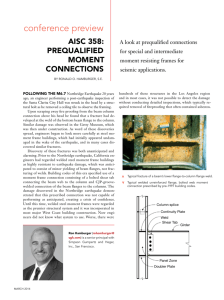 Prequalified Moment Connections - Modern Steel Construction