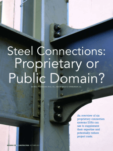 Steel Connections - Modern Steel Construction