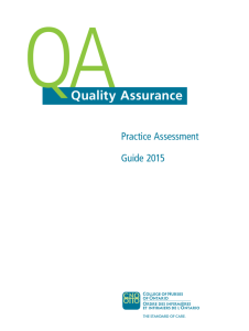 Quality Assurance - College of Nurses of Ontario