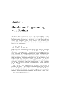 Simulation Programming with Python