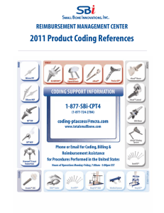 2011 Product Coding References