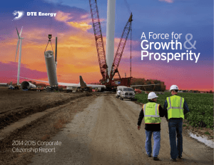2014-2015 DTE Energy Corporate Citizenship Report
