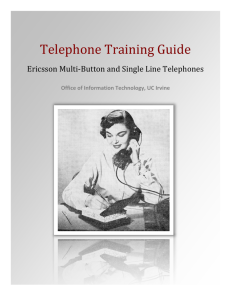 Telephone Training Guide - Office of Information Technology