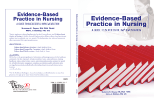 Evidence-Based Practice in Nursing