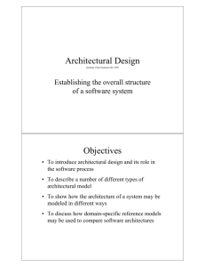 Architectural Design Objectives