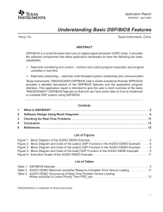 Understanding Basic DSP/BIOS Features