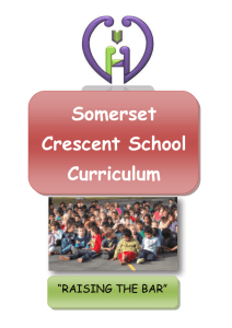Somerset Crescent School Curriculum