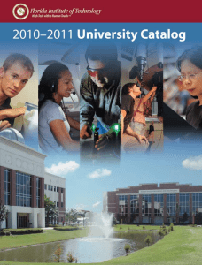 Course Descriptions - Florida Institute of Technology