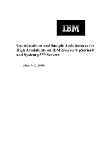 Considerations and Sample Architectures