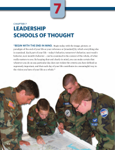 leadership schools of thought