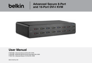 Advanced Secure 8-Port and 16-Port DVI-I KVM User Manual