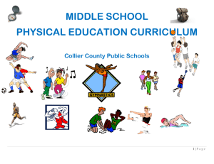 middle school physical education curriculum