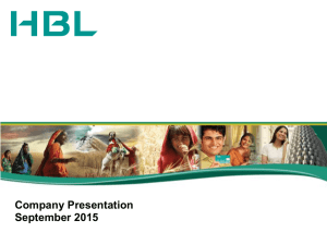 Company Presentation September 2015
