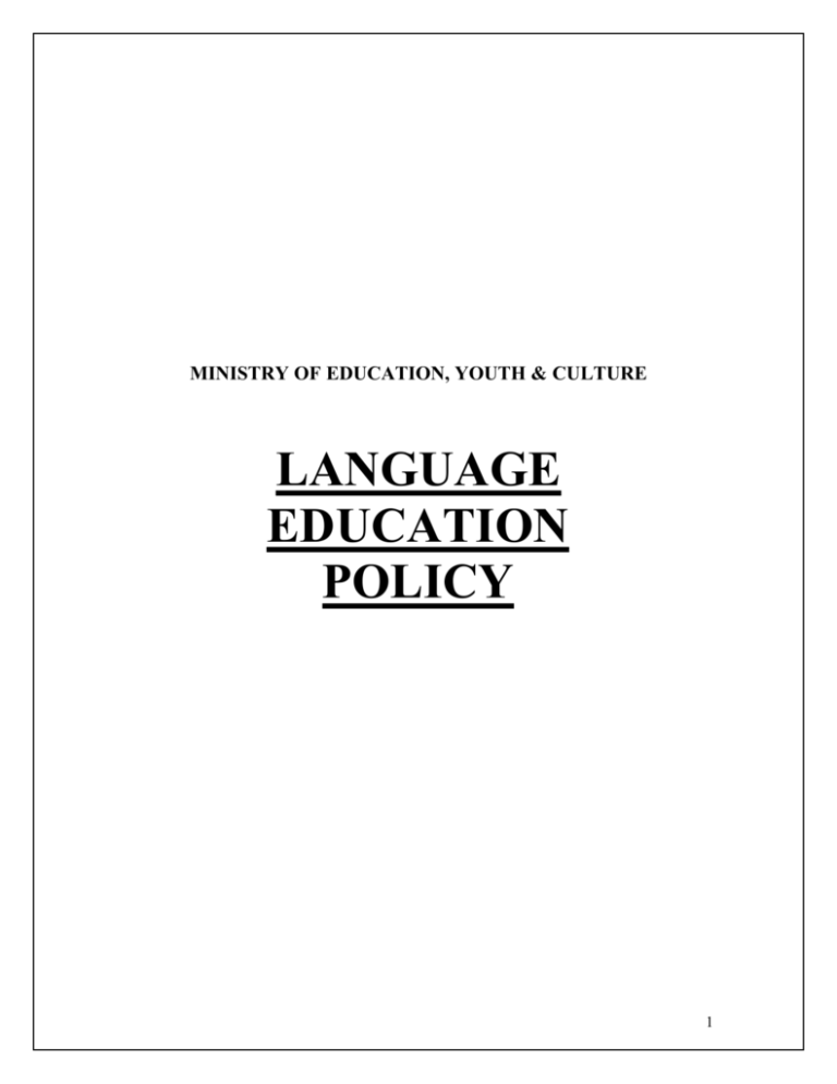 What Are Language Policy