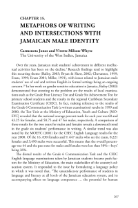 metaphors of writing and intersections with jamaican male identity