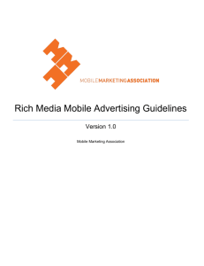 Rich Media Mobile Advertising Guidelines