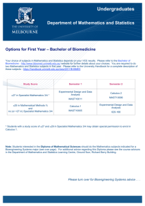 Undergraduates - Bachelor of Biomedicine