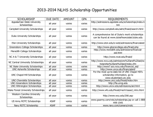 2013-2014 NLHS Scholarship Opportunities