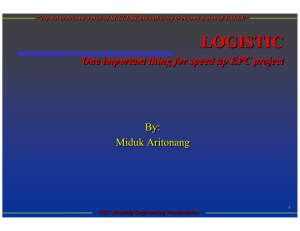 logistic work - MIDUK Aritonang