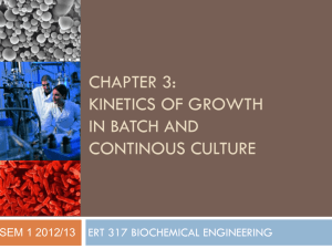 ERT 211/1 Biochemical Engineering