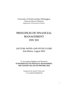 principles of financial management fin 335