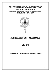 Resident's Manual - SVIMS