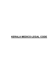 kerala medico-legal code - official website of directorate of health