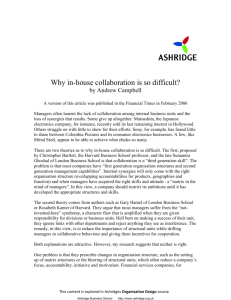 Why in-house collaboration is so difficult